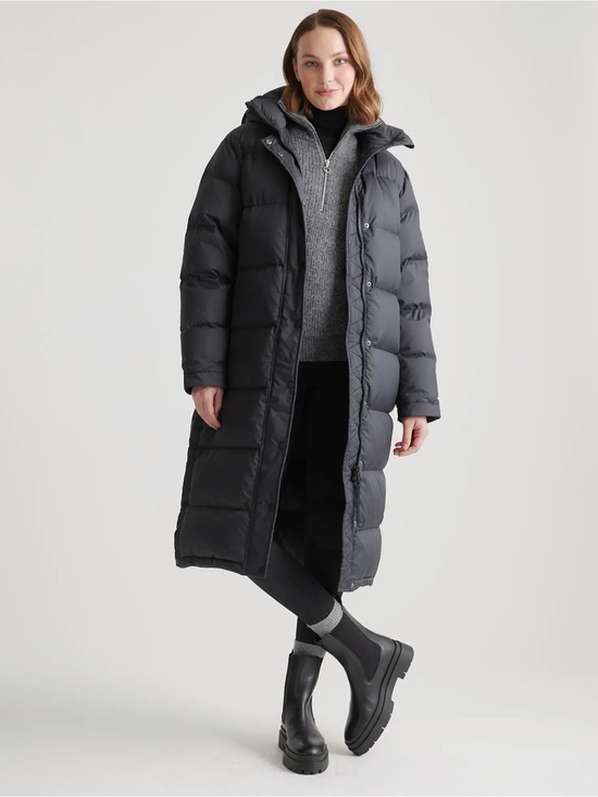 Quince Jackets & Blazers - Quince Responsible Down Long Puffer Jacket Black Size Medium